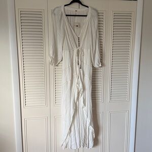 Free People NWT White Maxi Dress